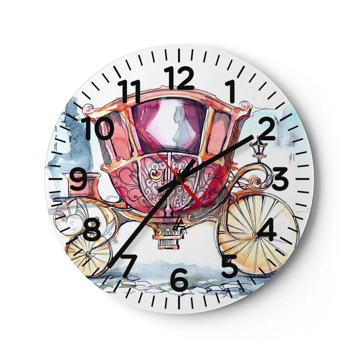 Horloge murale - Pendule murale - À un mariage ou à un bal ? - 30x30 cm