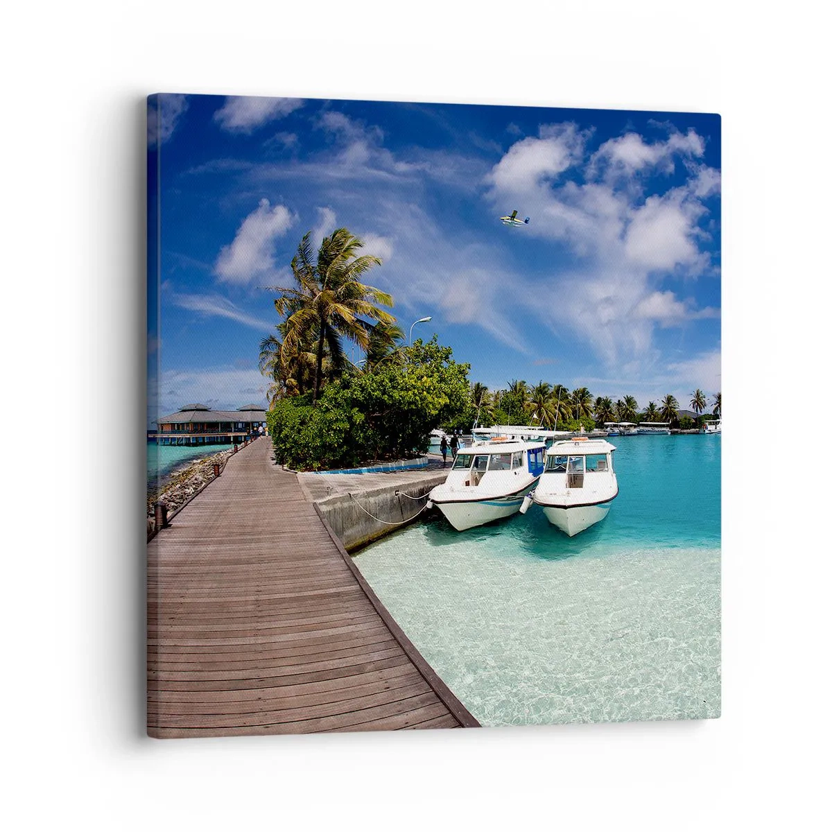 Impression sur toile - Image sur toile - Et cependant, le paradis existe bien - 30x30 cm