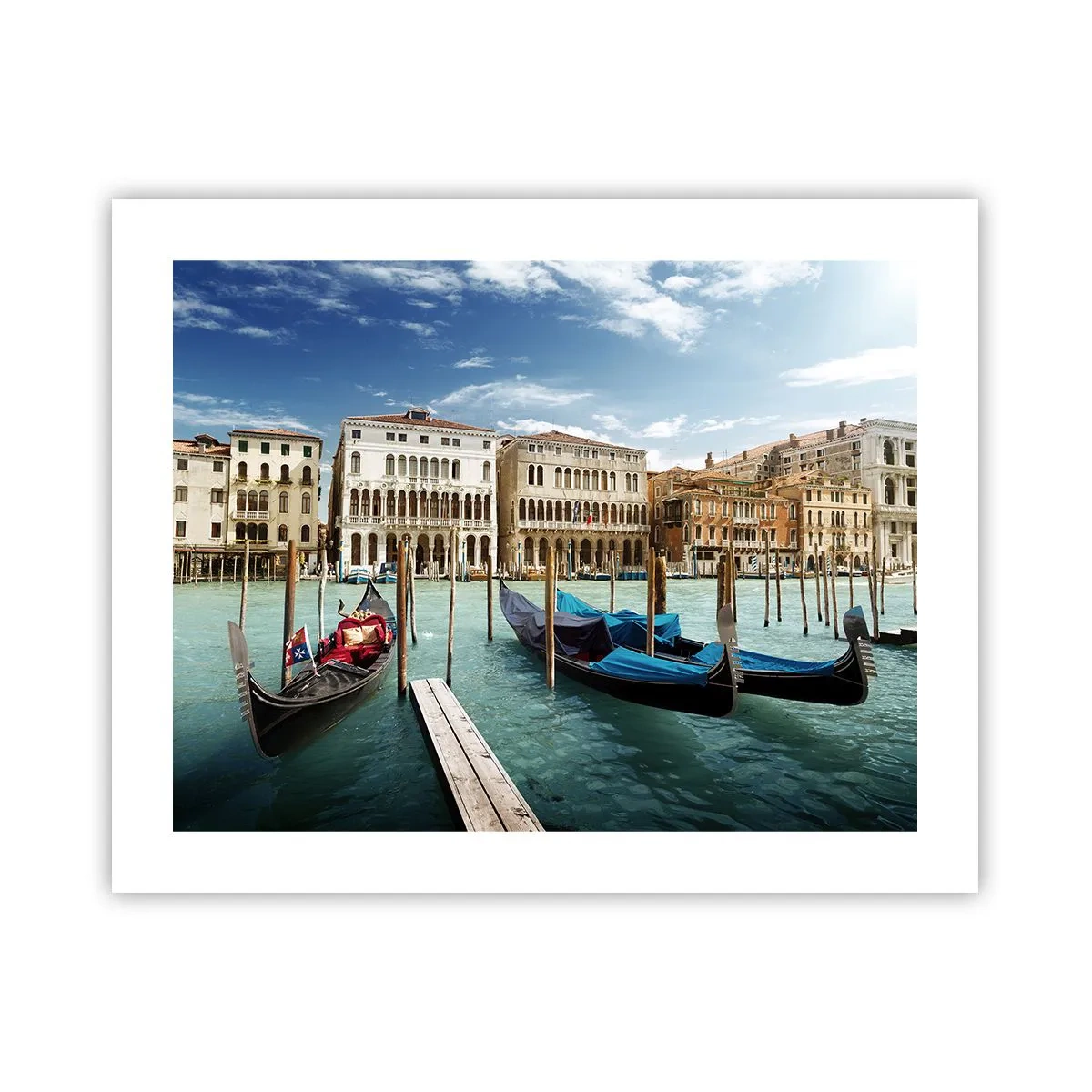 Affiche - Poster - Palace bleu ciel - 50x40 cm