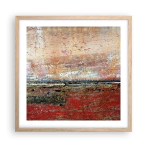 Affiche dans un chêne clair - Poster - C'est peut-être la mer - 50x50 cm