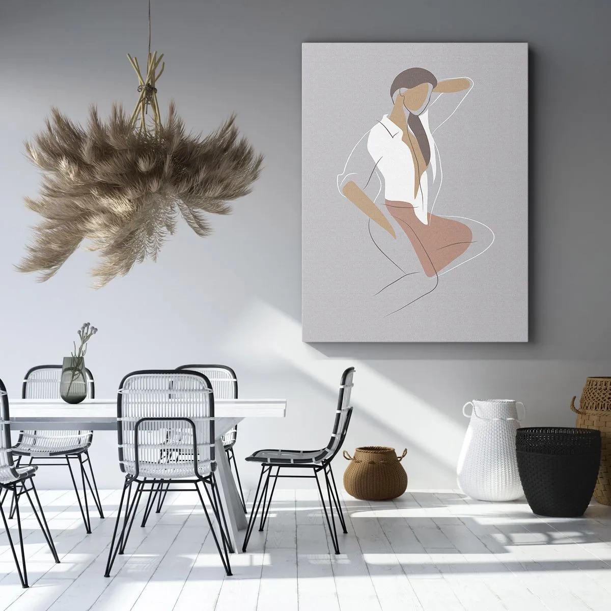 Impression sur toile - Image sur toile - Contour gracieux - 65x120 cm