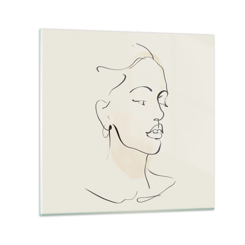 Impression sur verre - Image sur verre - Une ligne certaine - 30x30 cm