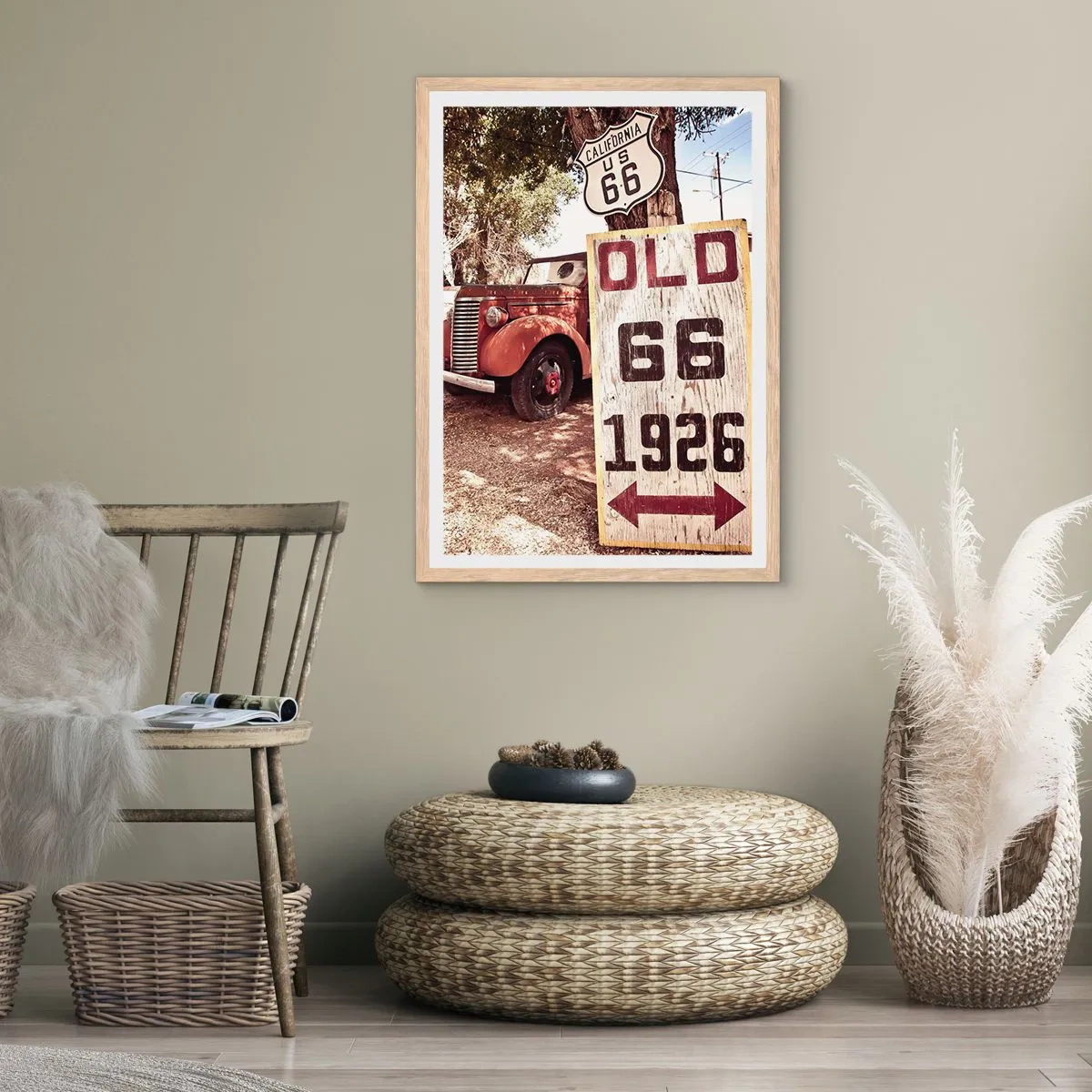 Affiche dans un chêne clair - Poster - La légende de la province américaine - 70x100 cm