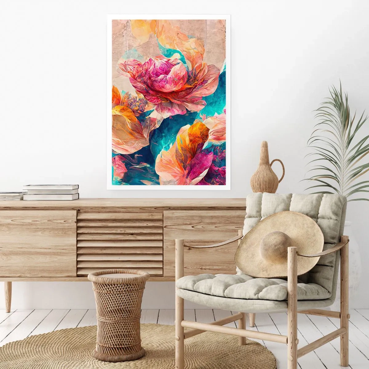 Affiche - Poster - Splendeur colorée du bouquet - 40x50 cm