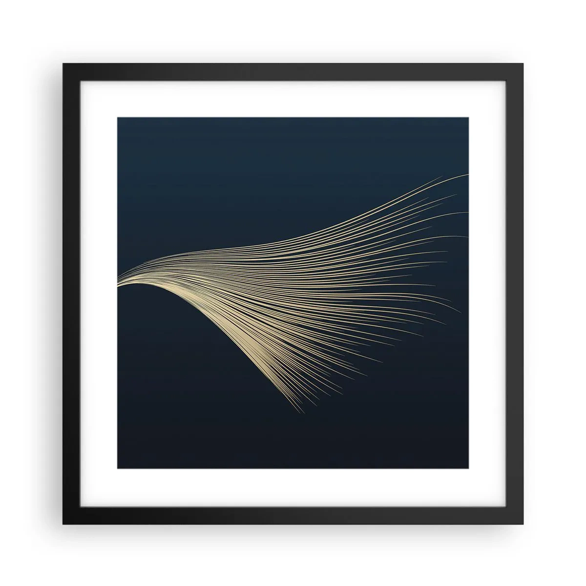 Affiche dans un cadre noir - Poster - Comme les cheveux d'un ange - 40x40 cm