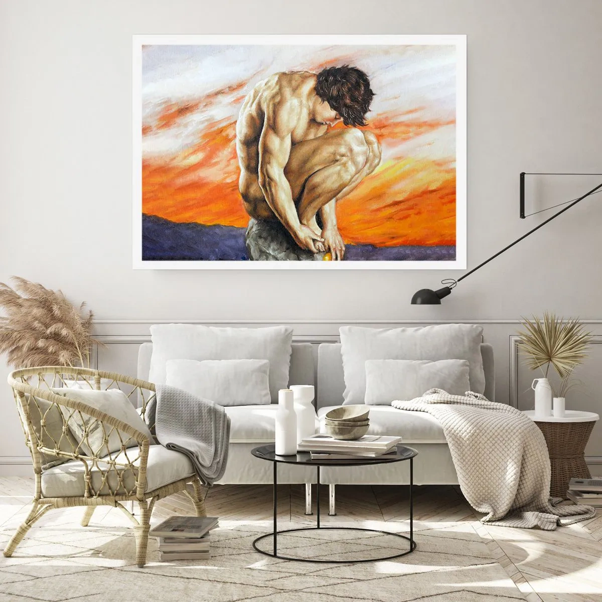 Affiche - Poster - Plongé dans ses pensées - 70x50 cm