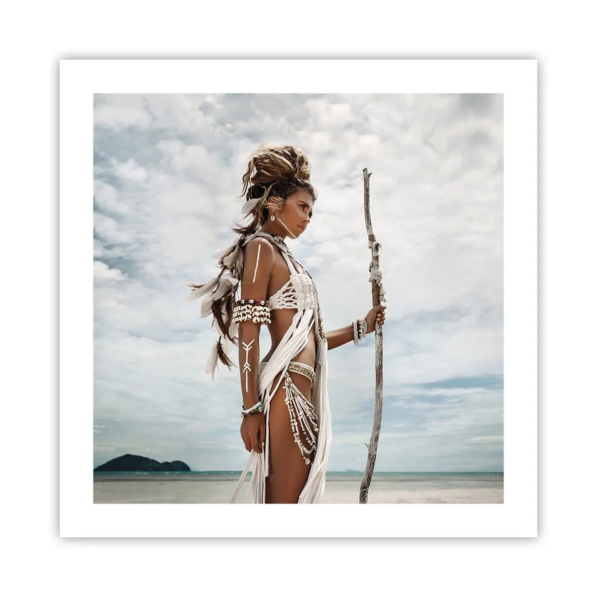 Affiche - Poster - Reine des tropiques - 50x50 cm