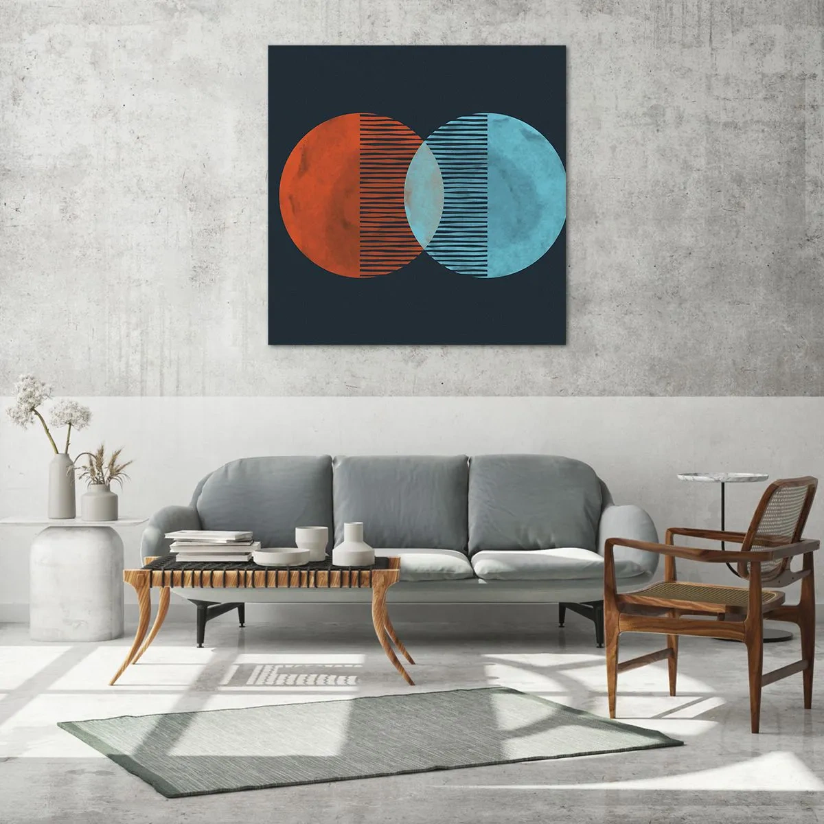 Impression sur verre - Image sur verre - Fantaisie astronomique - 40x40 cm