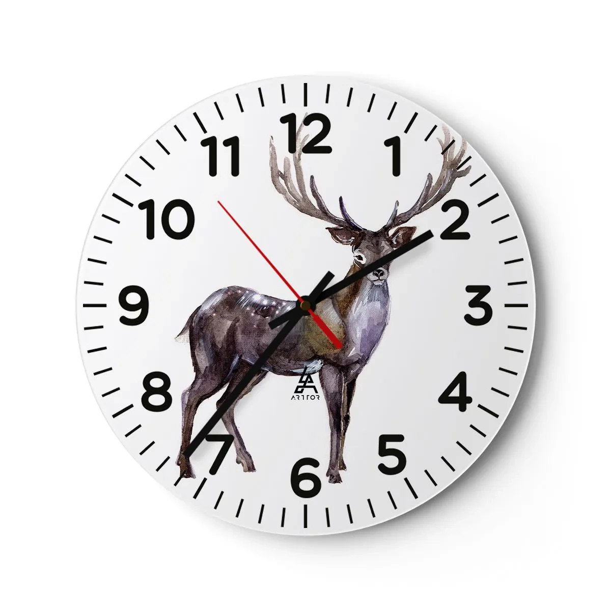 Horloge murale - Pendule murale - Roi de la forêt du nord - 40x40 cm