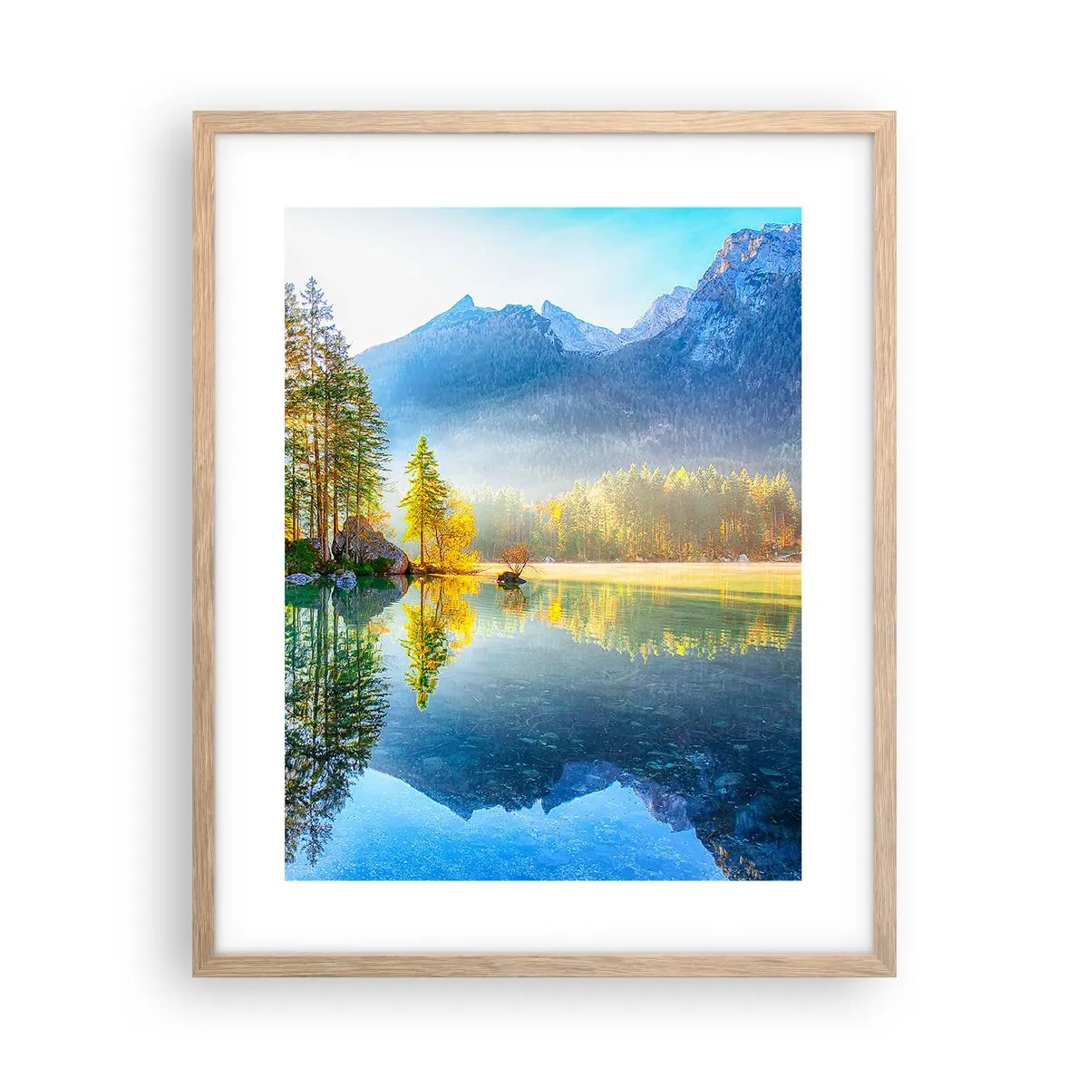 Affiche dans un chêne clair - Poster - Majesté et douceur - 40x50 cm