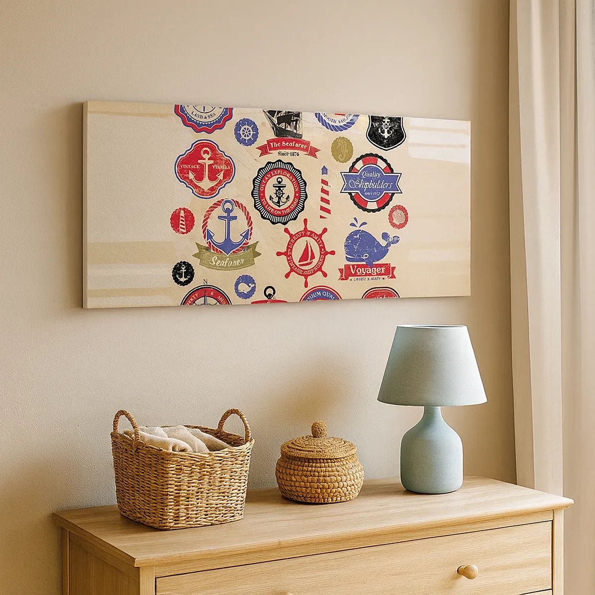 Impression sur toile - Image sur toile - La fraternité de la voile - 30x30 cm