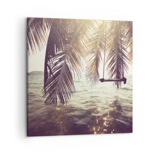 Impression sur toile - Image sur toile - Vous pouvez vous balancer dans les nuages ​​à volonté - 50x50 cm