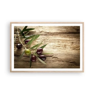 Affiche dans un chêne clair - Poster - Directement de la nature - 91x61 cm