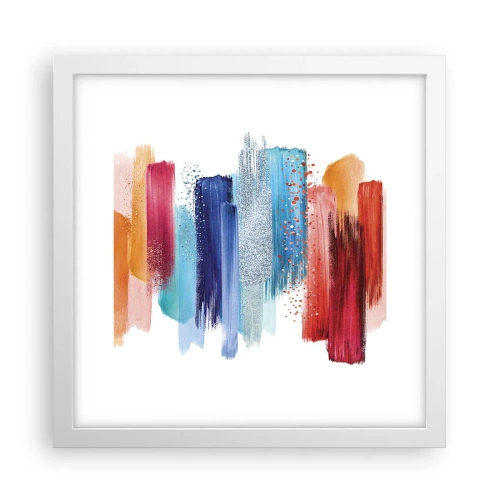 Affiche dans un cadre blanc - Poster - En haut et en bas - 30x30 cm