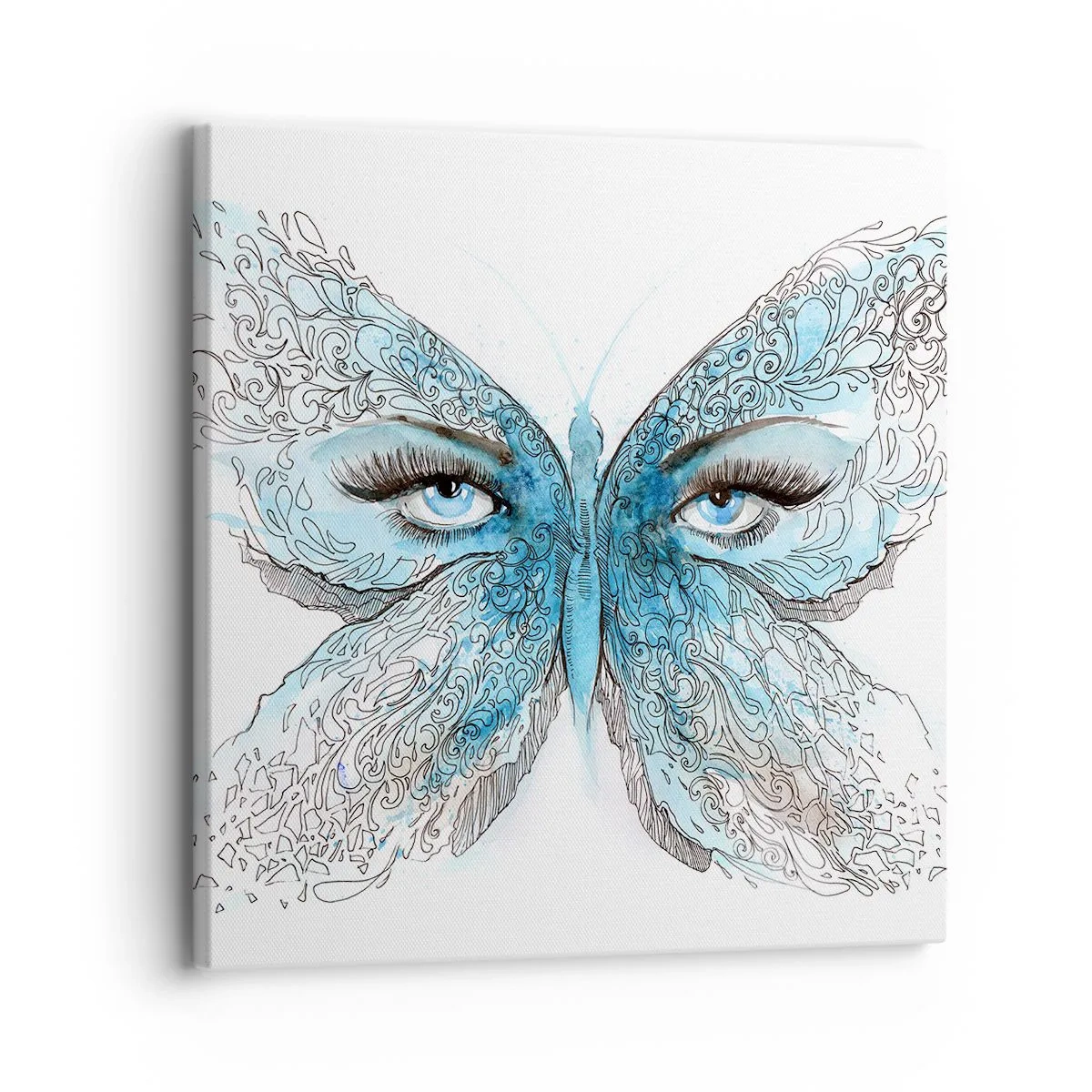 Impression sur toile - Image sur toile - Mésange bleue Eros - 30x30 cm