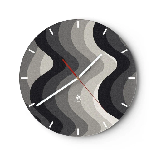 Horloge murale - Pendule murale - Vague après vague - 40x40 cm