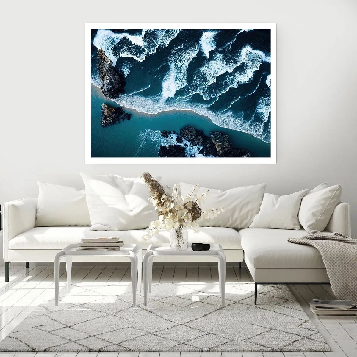 Affiche - Poster - Enveloppé par les vagues - 91x61 cm