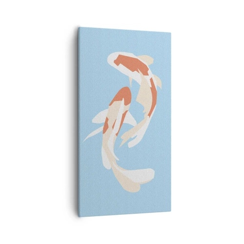 Impression sur toile - Image sur toile - Natation synchronisée spontanée - 55x100 cm