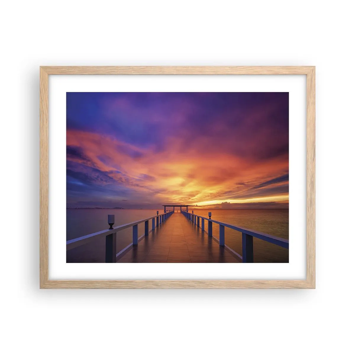 Affiche dans un chêne clair - Poster - Sans fin - 50x40 cm