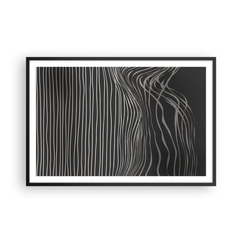 Affiche dans un cadre noir - Poster - Rythme et accent - 91x61 cm