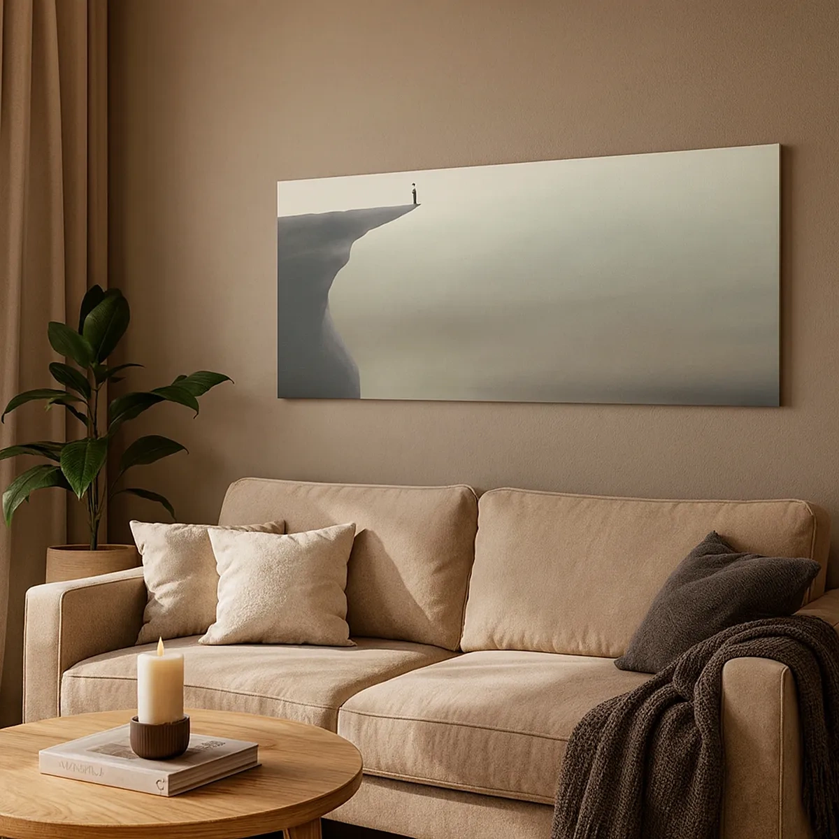 Impression sur toile - Image sur toile - Tout en haut, bien entendu! - 30x30 cm