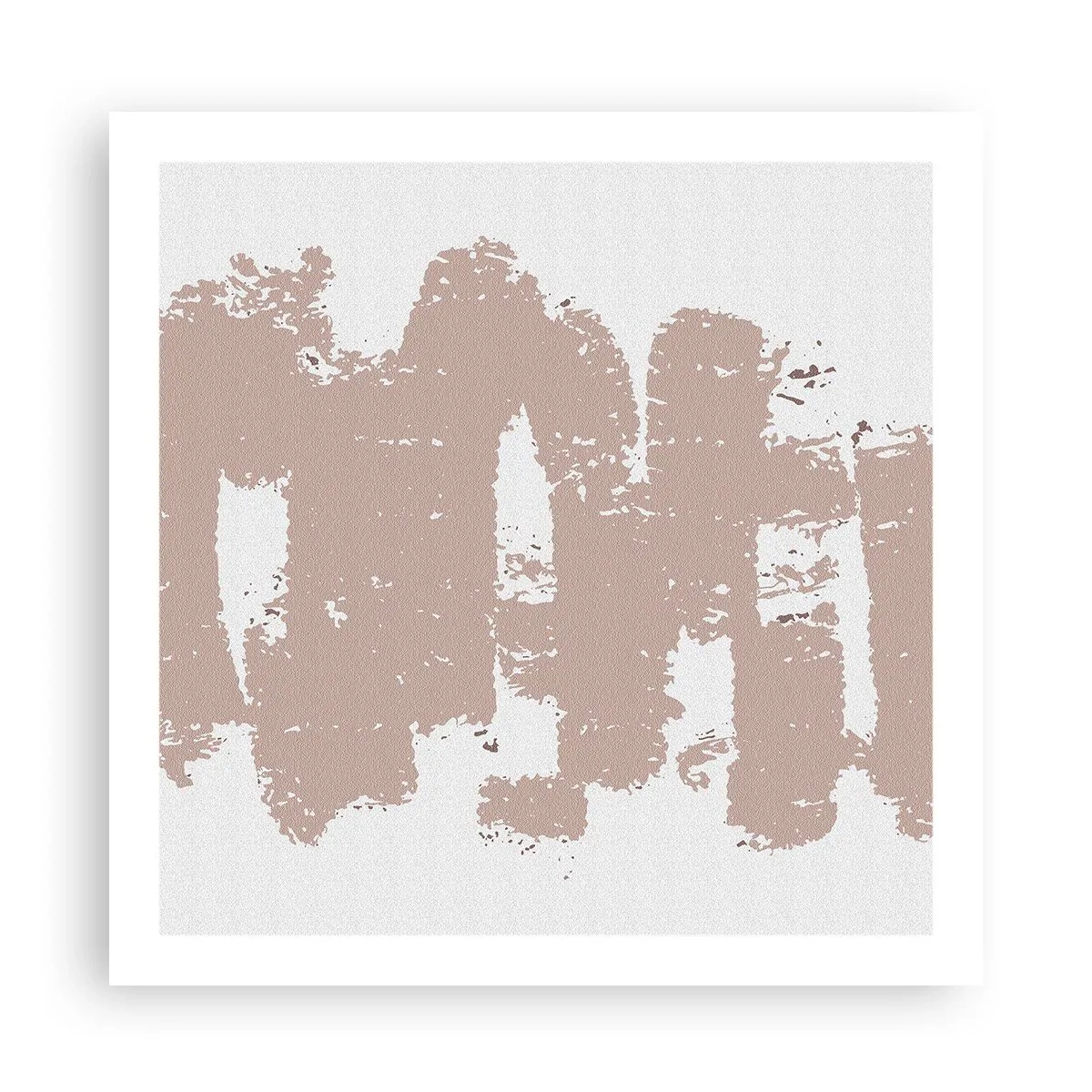Affiche - Poster - Abstraction en rose tendre - 60x60 cm