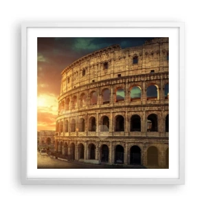 Affiche dans un cadre blanc - Poster - Une impression colossale - 50x50 cm