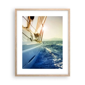 Affiche dans un chêne clair - Poster - Suite à l'aventure - 40x50 cm