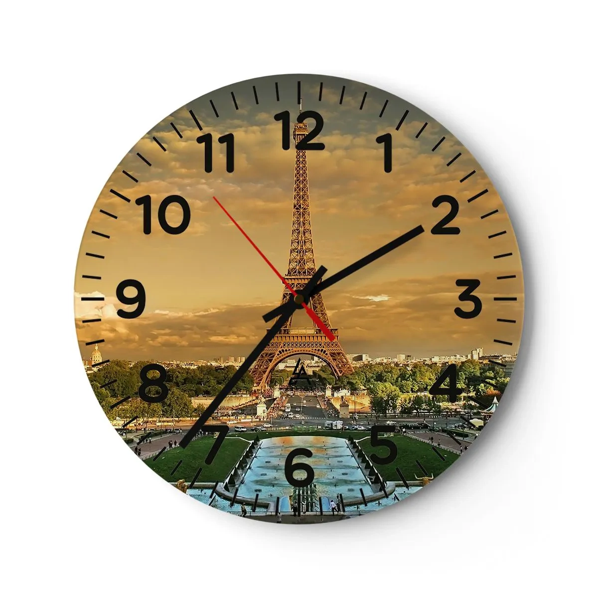 Horloge murale - Pendule murale - La reine de Paris - 30x30 cm