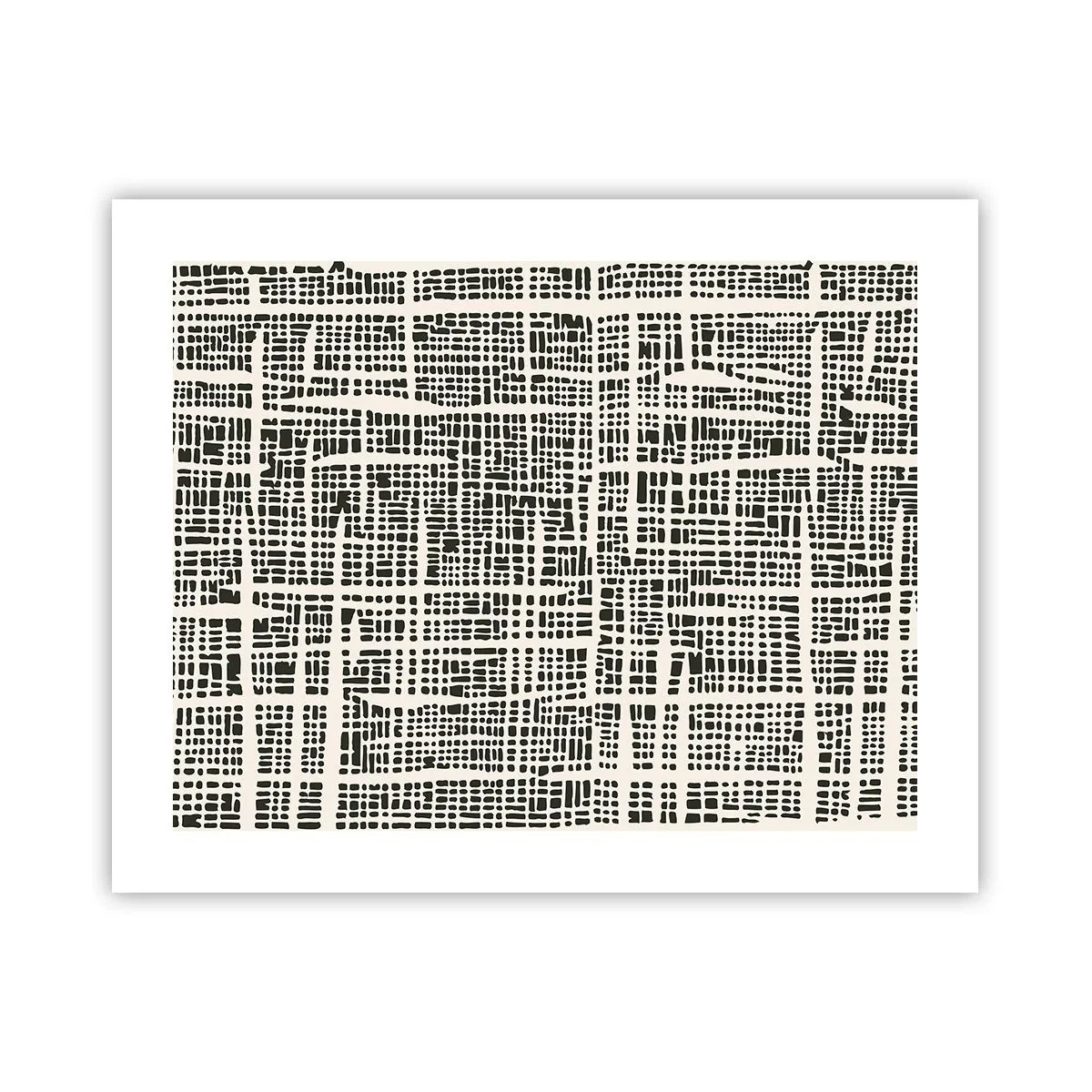 Affiche - Poster - Composition tissée - 50x40 cm