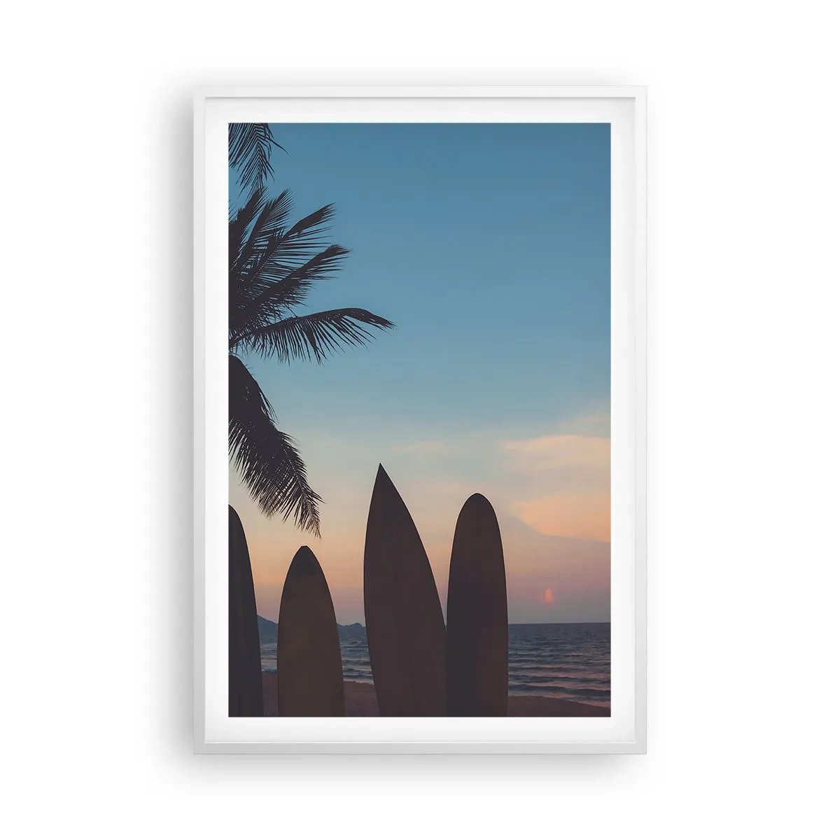 Affiche dans un cadre blanc - Poster - Demain sera amusant aussi - 61x91 cm