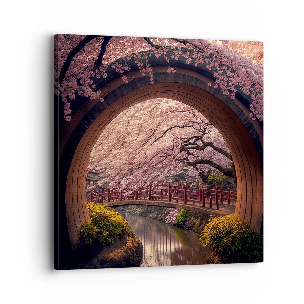 Impression sur toile - Image sur toile - Printemps japonais - 40x40 cm