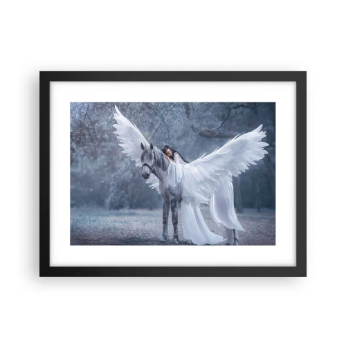 Affiche dans un cadre noir - Poster - Un moment inspiré - 40x30 cm