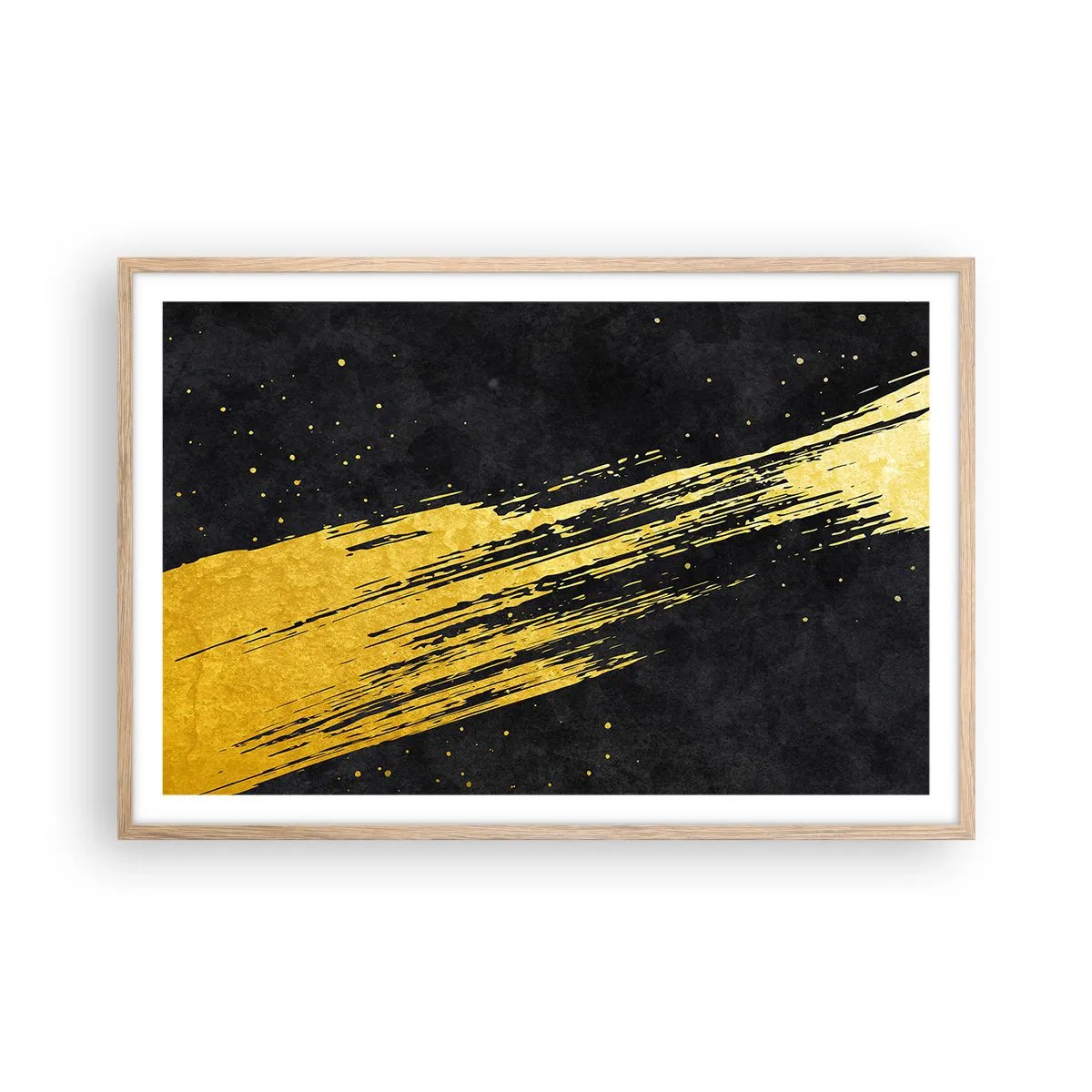 Affiche dans un chêne clair - Poster - Sautez dans l'hyperespace - 91x61 cm