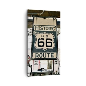 Impression sur toile - Image sur toile - Voyage rétro américain - 55x100 cm