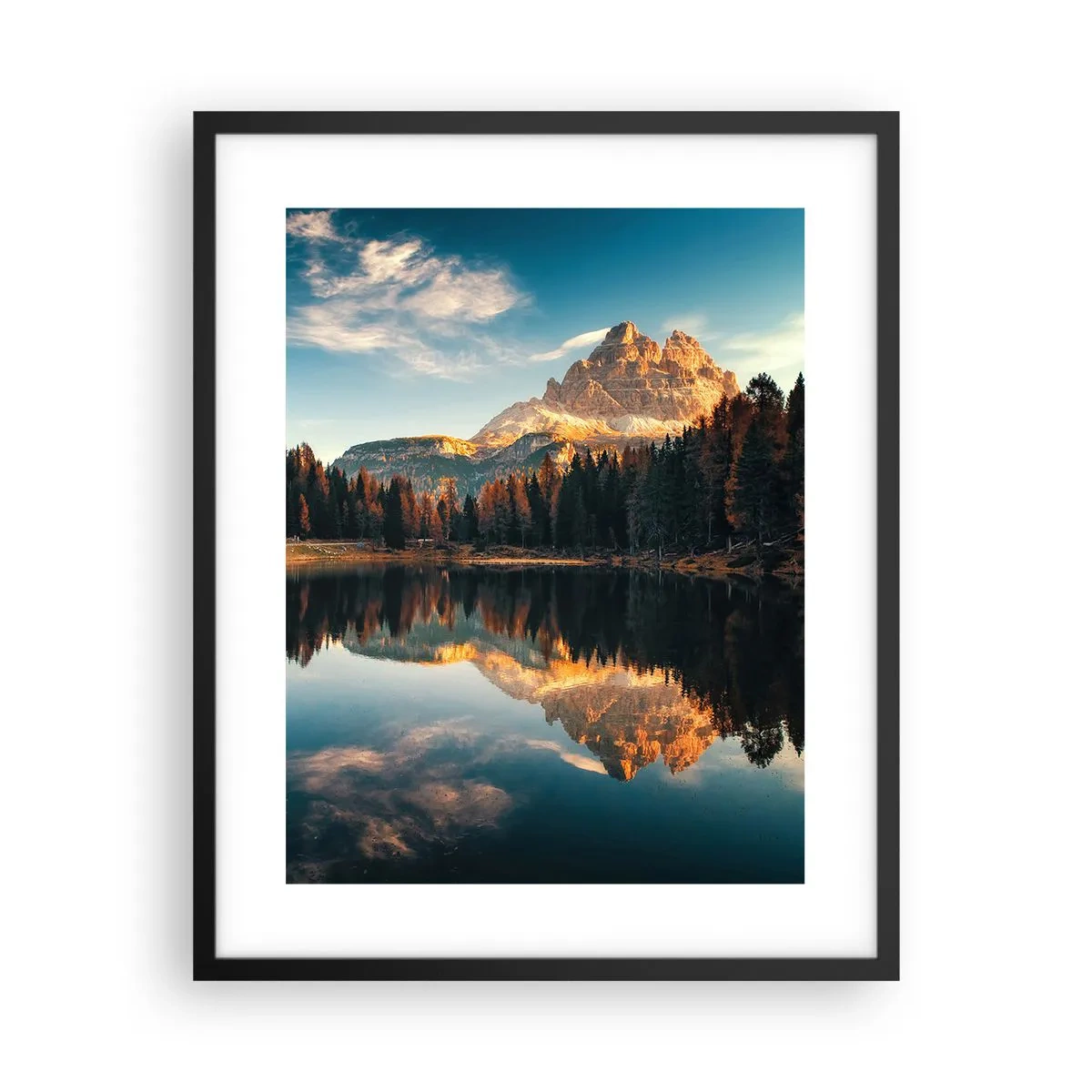 Affiche dans un cadre noir - Poster - Double paysage - 40x50 cm