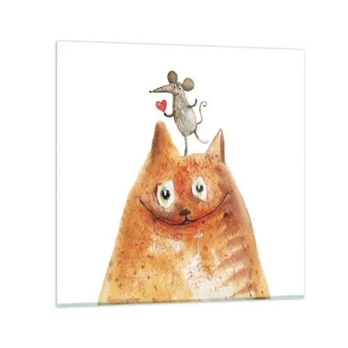 Impression sur verre - Image sur verre - Amour paradoxal - 30x30 cm