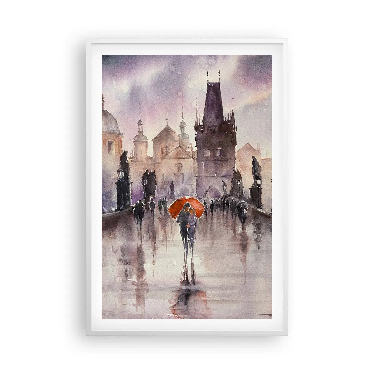 Affiche dans un cadre blanc - Poster - Les gens ne changent pas - 61x91 cm