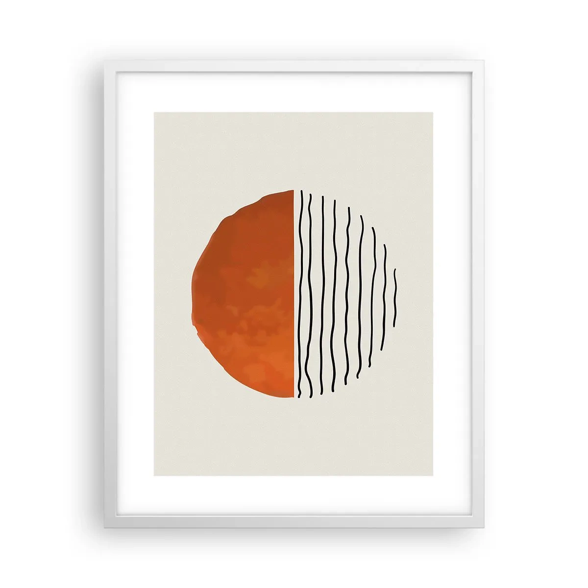 Affiche dans un cadre blanc - Poster - Dans un climat japonnais - 40x50 cm