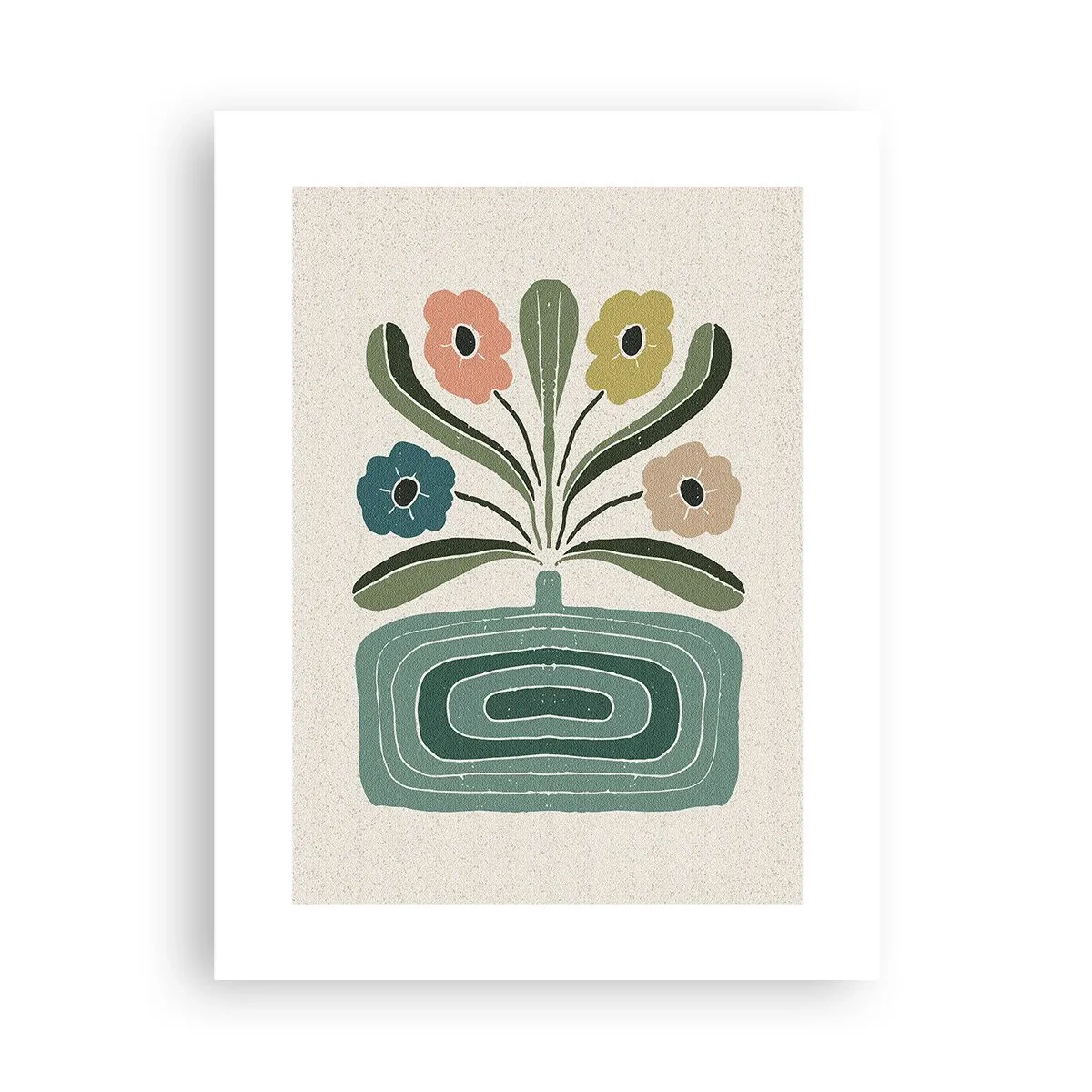 Affiche - Poster - Bouquet symétrique - 30x40 cm