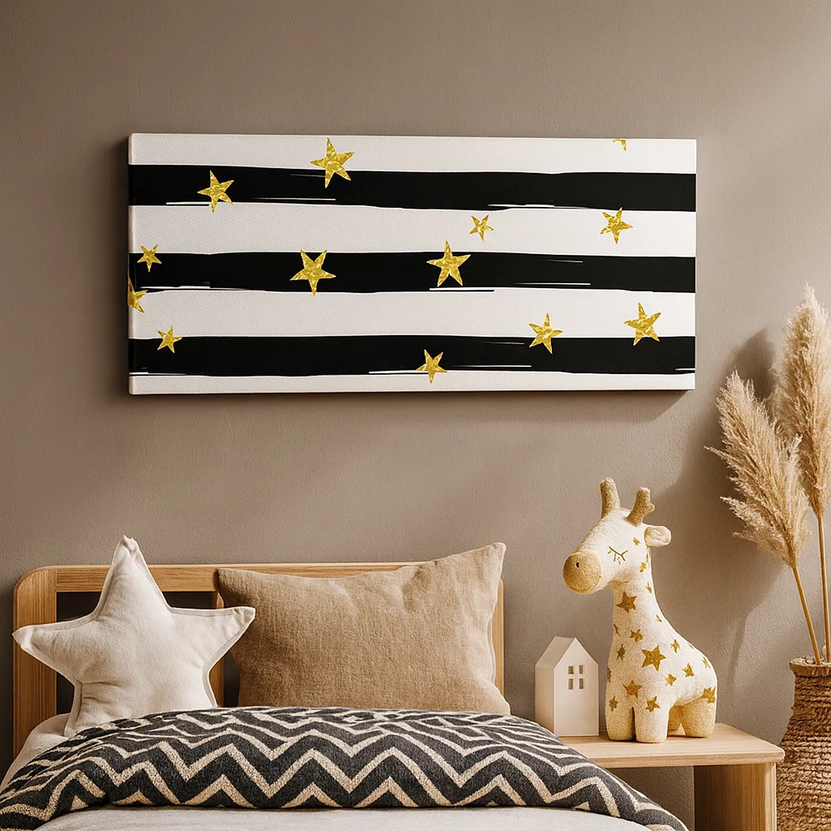 Impression sur toile - Image sur toile - Nous sommes tous nés sous une bonne étoile - 30x30 cm