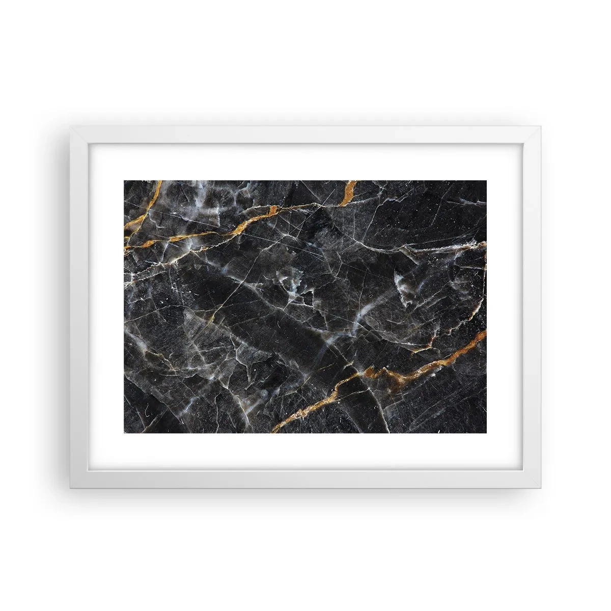 Affiche dans un cadre blanc - Poster - La vie intérieure de la pierre - 40x30 cm