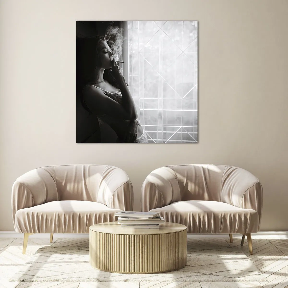 Impression sur verre - Image sur verre - Vous sentez-vous libre ? - 50x50 cm