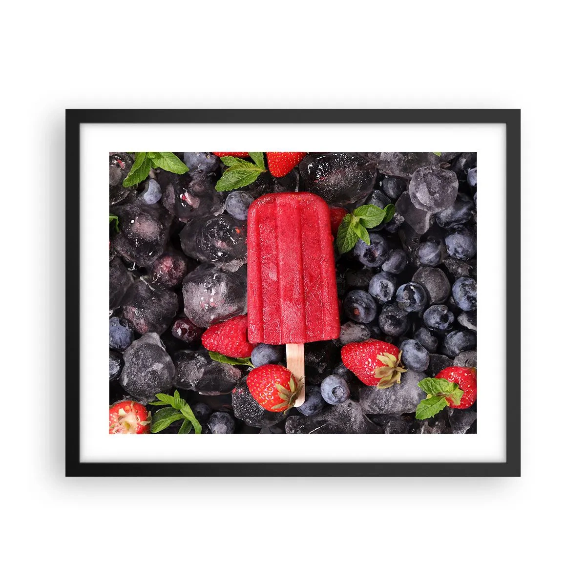 Affiche dans un cadre noir - Poster - Le goût d’un été chaud - 50x40 cm