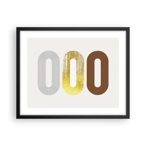 Affiche dans un cadre noir - Poster - Ooo! - 50x40 cm