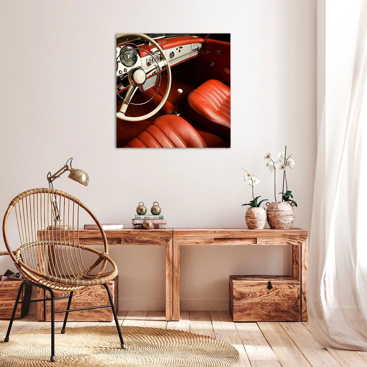 Impression sur toile - Image sur toile - Luxe de style vintage - 40x40 cm