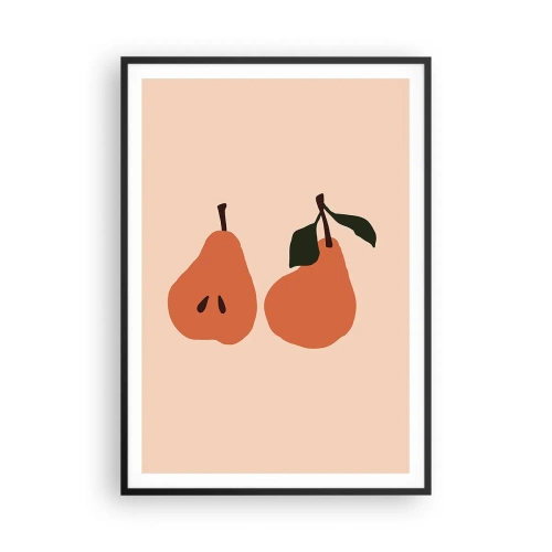 Affiche dans un cadre noir - Poster - La douceur elle-même - 70x100 cm