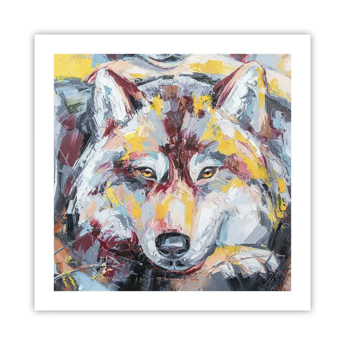 Affiche - Poster - En paix au milieu des siens - 50x50 cm