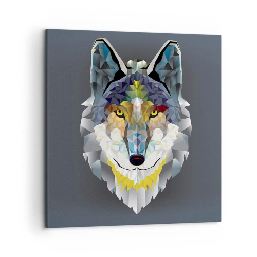 Impression sur toile - Image sur toile - On parle du loup - 50x50 cm