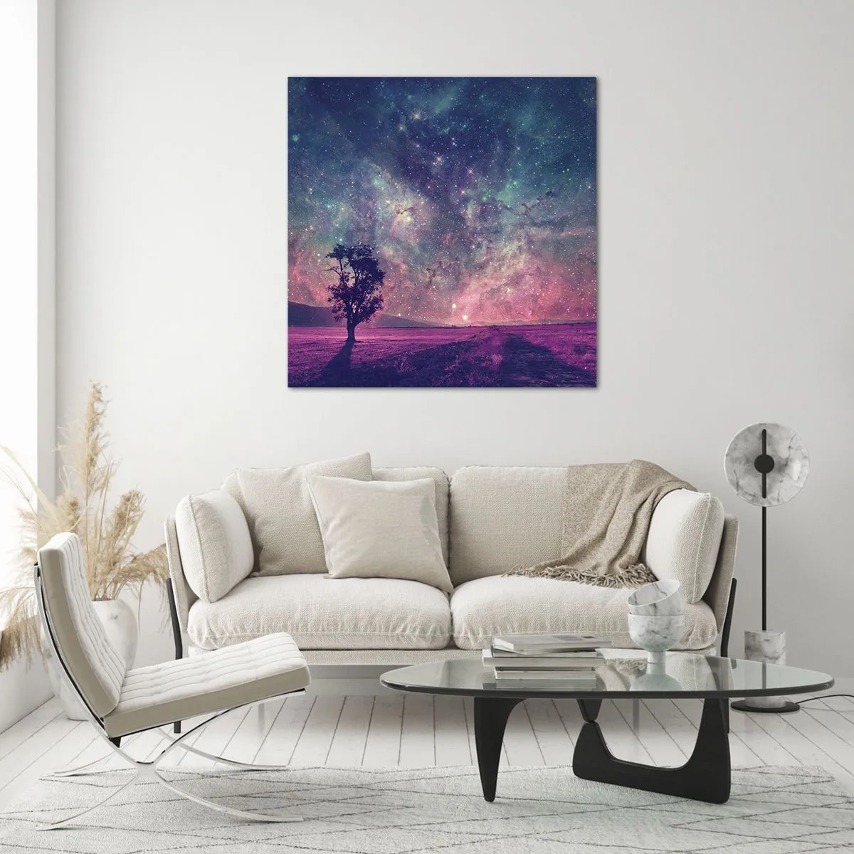 Impression sur verre - Image sur verre - Sous un ciel magique - 30x30 cm
